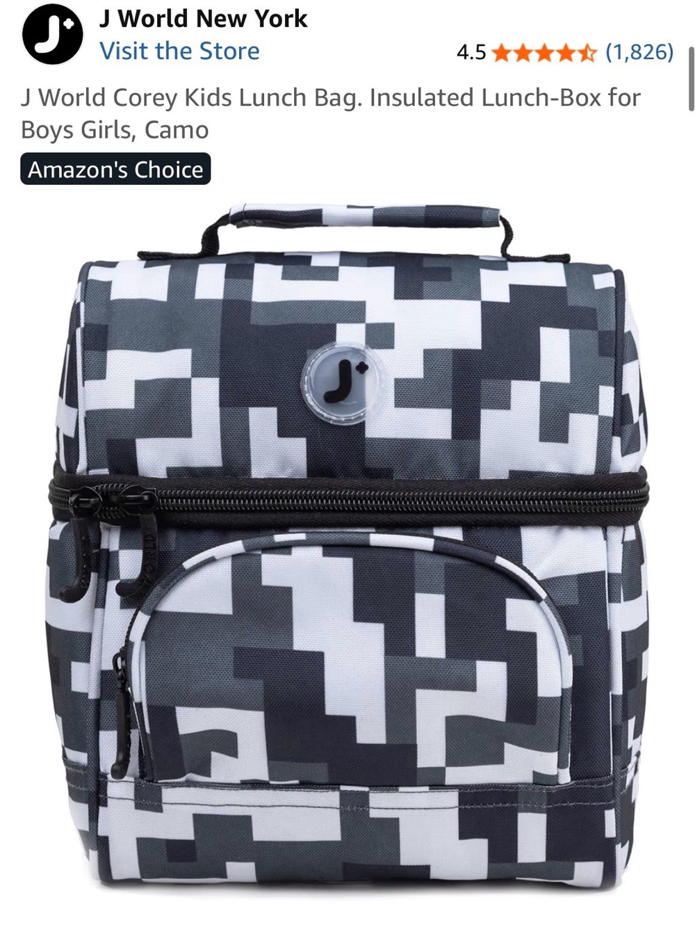 Black & White Camo Toiletry Bag